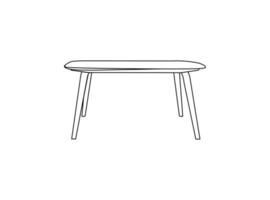 rond table vecteur conception et illustration. rond table vecteur conception et contour. rond table isolé blanc Contexte.