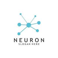 cerveau logo ou nerf cellule logo avec vecteur illustration modèle