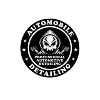 auto détaillant anonyme pirate sweat à capuche vecteur esports logo