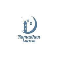 marhaban toi ramadhan logo modèle et islamique symbole vecteur