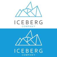 iceberg abstrait logo modèle. vecteur