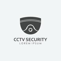 vidéosurveillance La technologie et Sécurité logo modèle. vecteur