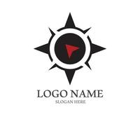 boussole logo et symbole avec vecteur concept illustration modèle