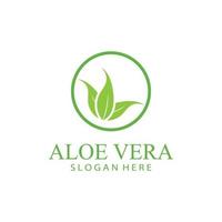 aloès Vera logo conception vecteur illustration modèle