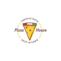 logo modèle pour nourriture ou Pizza restaurant. vecteur
