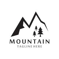 logo d & # 39; icône de montagne vecteur