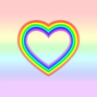 lgbt drapeau dans cœur forme. lesbienne gay bisexuel transgenres. arc en ciel l'amour concept. Humain droits et tolérance. vecteur ilustration