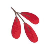 rouge plante illustration vecteur