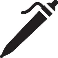 l'écriture stylo icône symbole dans blanc Contexte. illustration de le signe crayon symbole vecteur image. eps dix.