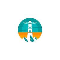 coloré logo pour phare logo phare vecteur