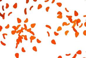 modèle vectoriel orange clair avec des formes de memphis.