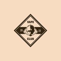 logo vapeur. fumer le modèle de conception de logo de cigarettes électroniques vecteur