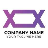moderne Créatif abstrait xox lettre logo conception modèle gratuit vecteur