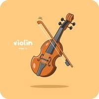 violon est une classique à cordes instrument groupe, vecteur illustration.