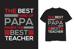 papa typographie t chemise conception vecteur