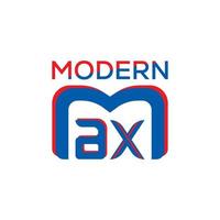 moderne coloré max logo icône vecteur illustration modèle