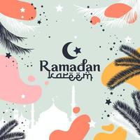 Ramadan kareem vecteur conception pour bannière, arrière-plan, pouvez être utilisé comme une carte, et la toile. Additionnel à le conception de le Ramadan Karim, eid al-fitr et eid al-adha. vecteur