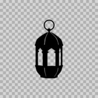 silhouette illustration de un islamique lanternes. pouvez être utilisé à conception cartes, la toile, etc. Ramadan conception, eid al-fitr et eid al-adha. vecteur