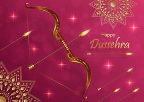 joyeuse fête dussehra vecteur