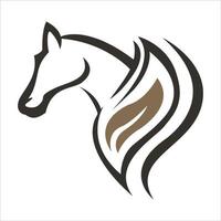 le cheval vecteur logo conception