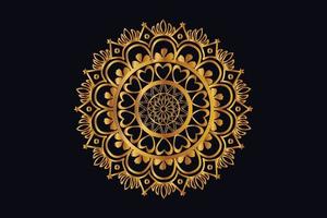 luxe d'or Royal mandala conception vecteur pour Contexte. d'or mandala conception. islamique Contexte conception