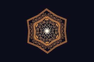luxe d'or Royal mandala conception vecteur pour Contexte. d'or mandala conception. islamique Contexte conception