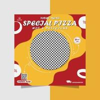 spécial Pizza bannière modèle conception vecteur