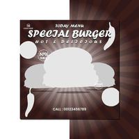 spécial Burger prospectus Fast food prospectus vecteur