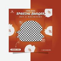 spécial Burger prospectus Fast food prospectus vecteur