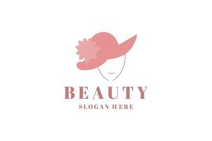 beauté logo conception pour féminin. cosmétique logo conception. peau se soucier logo pour produits de beauté. mode logo pour firler vecteur