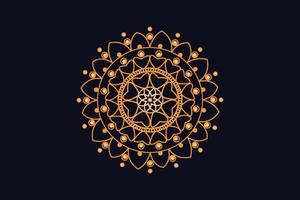 luxe d'or Royal mandala conception vecteur pour Contexte. d'or mandala conception. islamique Contexte conception