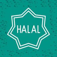 icône de vecteur halal