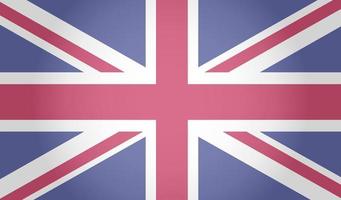 drapeau de le uni Royaume. Britanique drapeau. blanc Contexte. vecteur illustration. eps dix