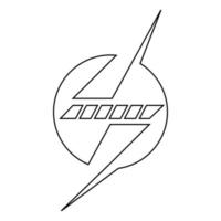 électricité icône illustration vecteur