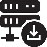 Télécharger icône symbole image vecteur. illustration de le vers le bas charge conception. eps dix vecteur