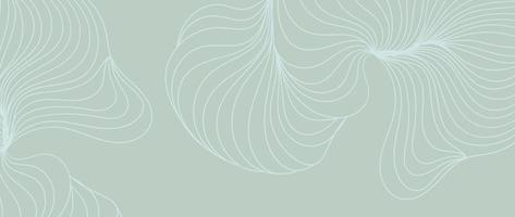 abstrait fleur ligne Contexte vecteur. minimaliste crayon main tiré contour griffonnage griffonner courbe lignes style Contexte. conception illustration pour tissu, imprimer, couverture, bannière, décoration, fond d'écran. vecteur