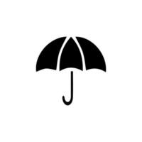 parapluie icône. Facile illustration de parapluie vecteur icône pour la toile. pluie protection symbole. plat conception style