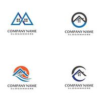 création de logo immobilier, propriété et construction vecteur