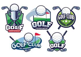 le golf badge conception vecteur