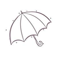 main tiré parapluie vecteur illustration