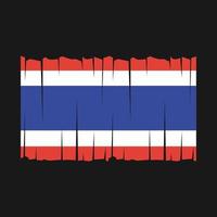 vecteur de drapeau de la thaïlande