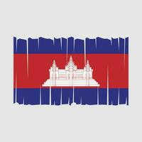 vecteur de drapeau du cambodge