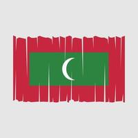 vecteur de drapeau maldives