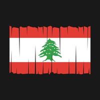 vecteur de drapeau du liban