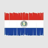 vecteur de drapeau paraguay