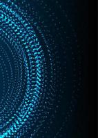 bleu néon écoulement futuriste particules abstrait Contexte vecteur