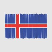 vecteur de drapeau de l'islande