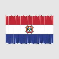 paraguay drapeau vecteur illustration