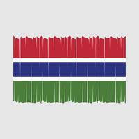 Gambie drapeau vecteur illustration