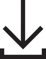 Télécharger icône symbole image vecteur. illustration de le vers le bas charge conception. eps dix vecteur